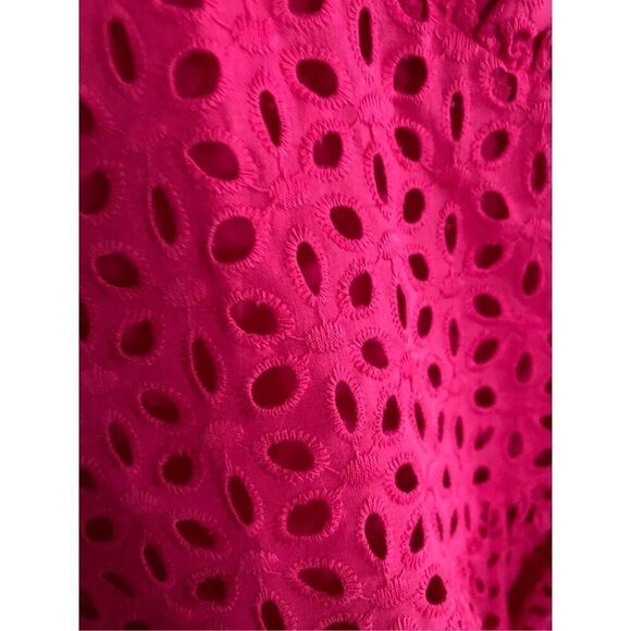 I NC international concepts, cotton eyelet, choo-choo peplum top size 4 - Picture 4 of 5